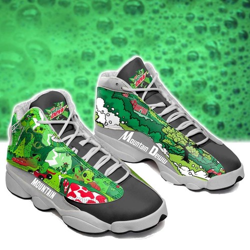 Tubopro Mountain Dew AJ13 Sneakers Shoes For Men And Women