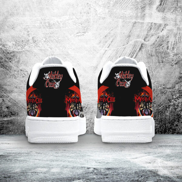 Tubopro Mötley Crüe Air Low-Top Sneakers Shoes For Men And Women - Image 3