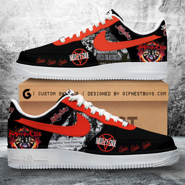 Tubopro Mötley Crüe Air Low-Top Sneakers Shoes For Men And Women