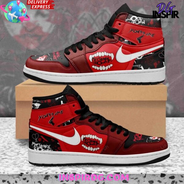 Tubopro My Chemical Romance AJ1 High Sneakers Shoes For Men And Women