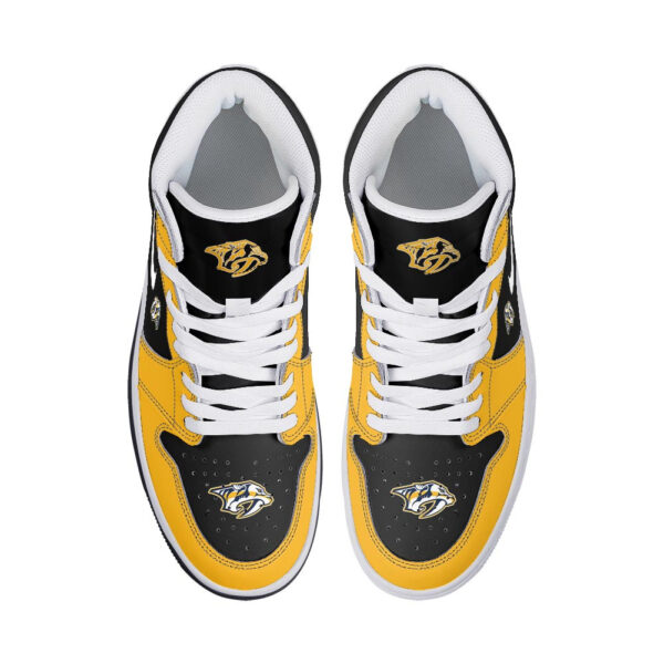 Tubopro Nashville Predators AJ1 High Sneakers Shoes For Men And Women - Image 3