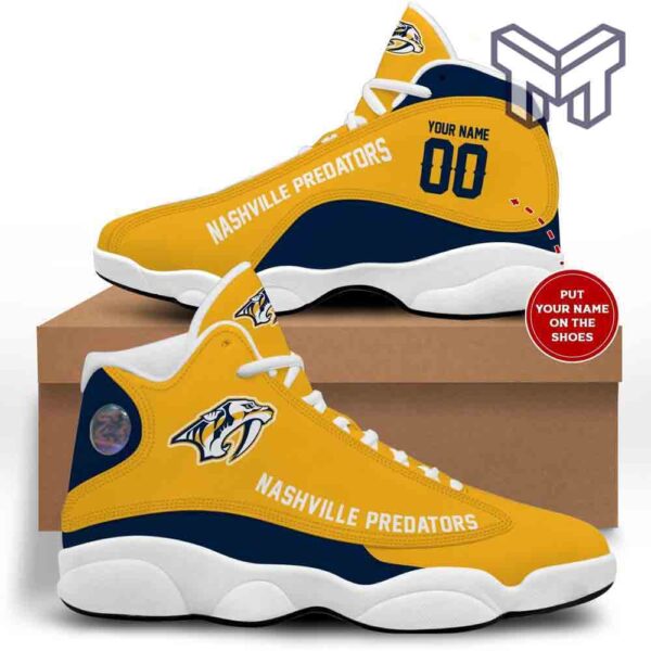 Tubopro Nashville Predators AJ13 Sneakers Shoes For Men And Women