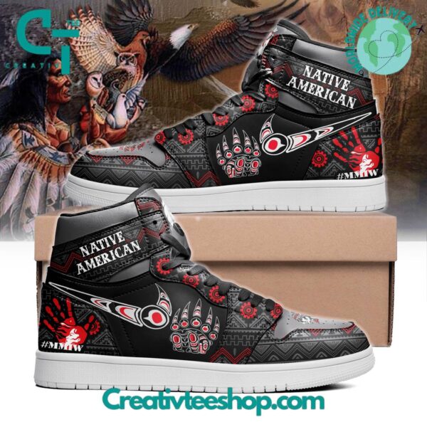 Tubopro Native American Nike AJ1 High Sneakers Shoes For Men And Women