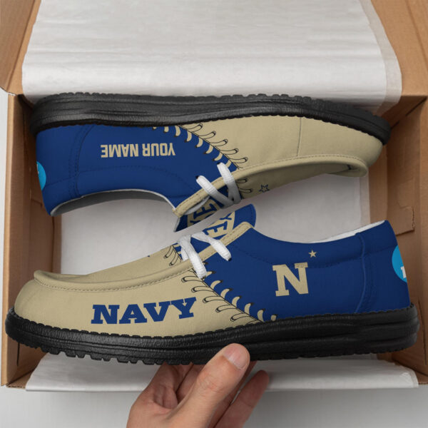 Tubopro Navy Midshipmen Hey Dude Shoes For Men And Women - Image 4