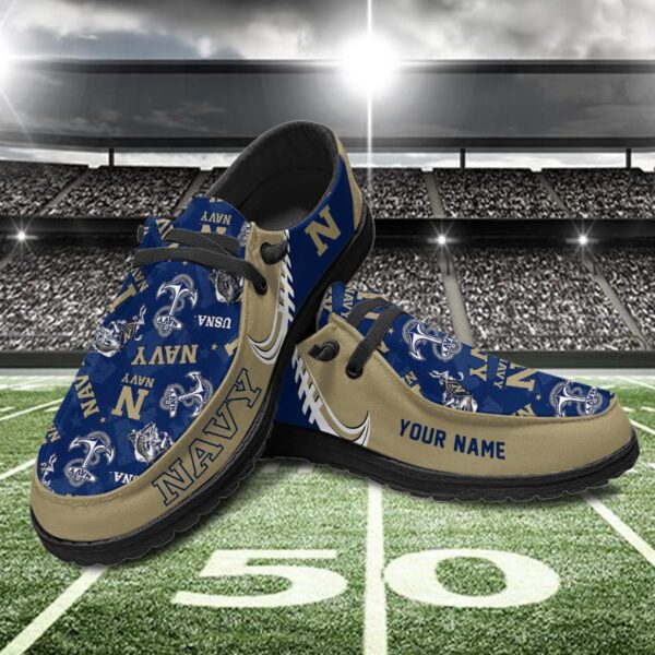Tubopro Navy Midshipmen Hey Dude Shoes For Men And Women - Image 2