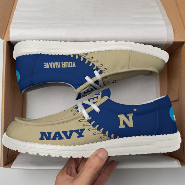 Tubopro Navy Midshipmen Hey Dude Shoes For Men And Women - Image 3