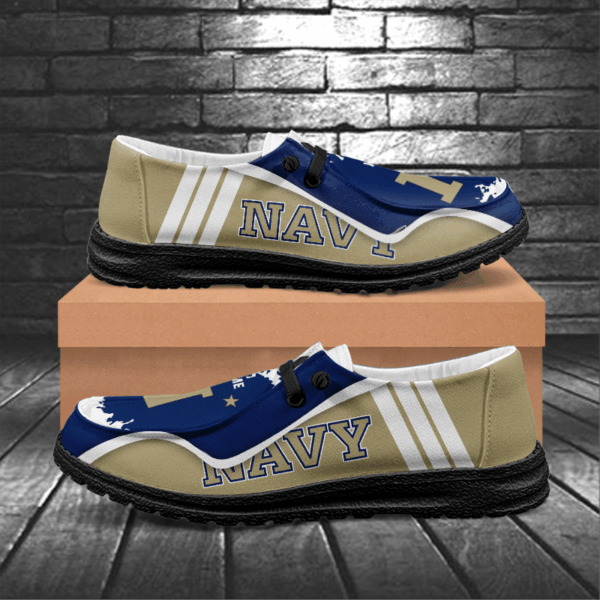Tubopro Navy Midshipmen Hey Dude Shoes For Men And Women - Image 6
