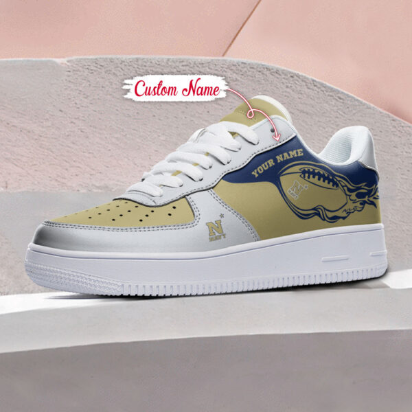 Tubopro Navy Midshipmen NCAA Air Low-Top Sneakers Shoes For Men And Women - Image 3