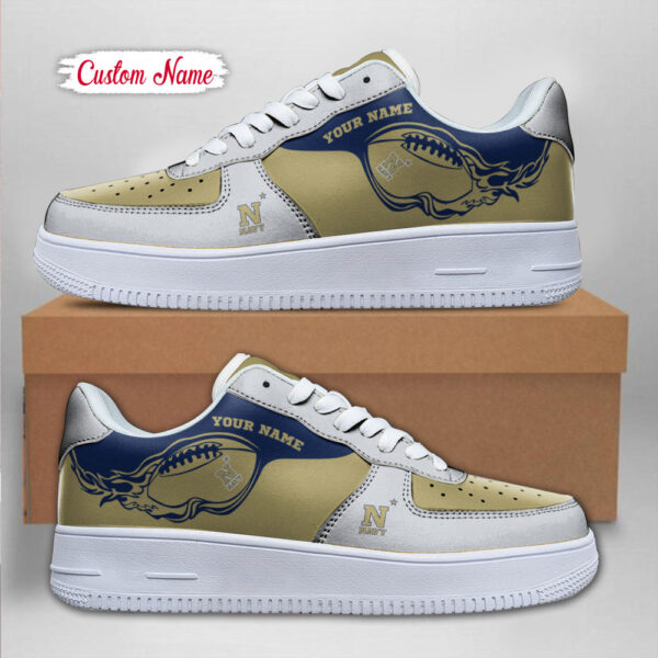 Tubopro Navy Midshipmen NCAA Air Low-Top Sneakers Shoes For Men And Women - Image 2