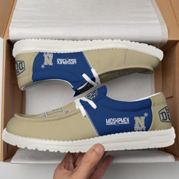 Tubopro Navy Midshipmen Personalized Hey Dude Shoes For Men And Women - Image 3
