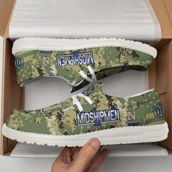 Tubopro Navy Midshipmen Personalized Hey Dude Shoes For Men And Women - Image 2