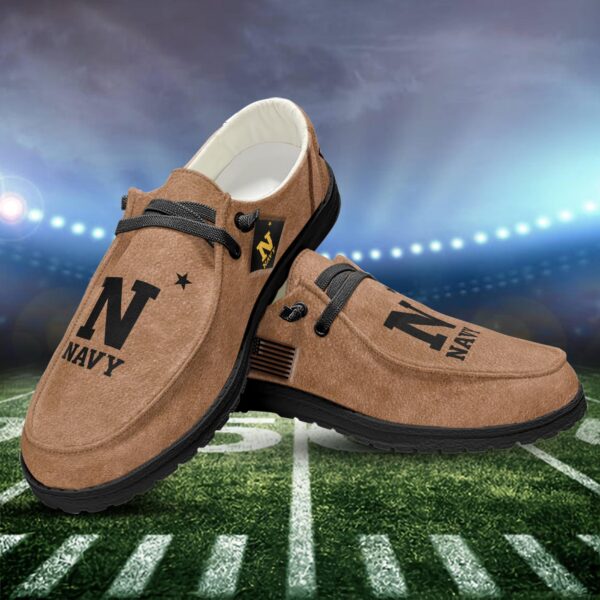 Tubopro Navy Midshipmen Personalized Hey Dude Shoes For Men And Women - Image 3