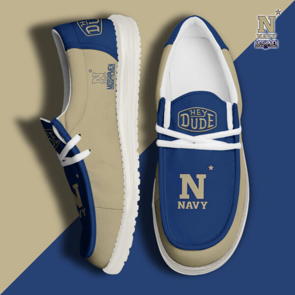Tubopro Navy Midshipmen Personalized Hey Dude Shoes For Men And Women