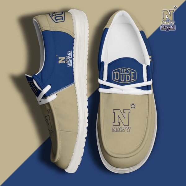 Tubopro Navy Midshipmen Personalized Hey Dude Shoes For Men And Women