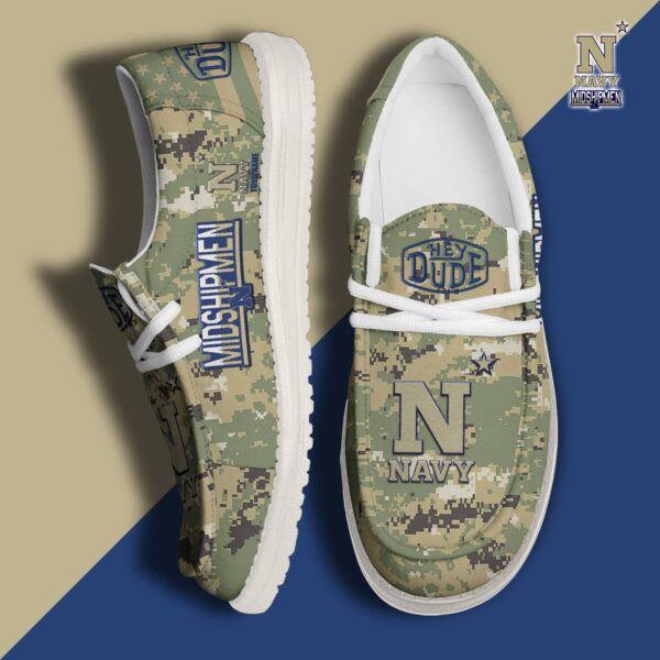 Tubopro Navy Midshipmen Personalized Hey Dude Shoes For Men And Women