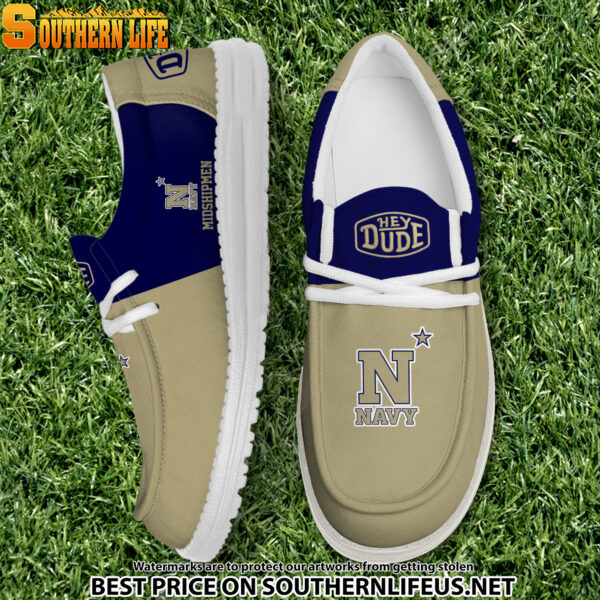 Tubopro Navy Midshipmen Personalized Hey Dude Shoes For Men And Women