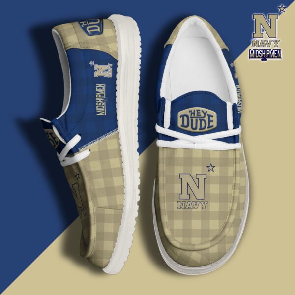 Tubopro Navy Midshipmen Personalized Hey Dude Shoes For Men And Women