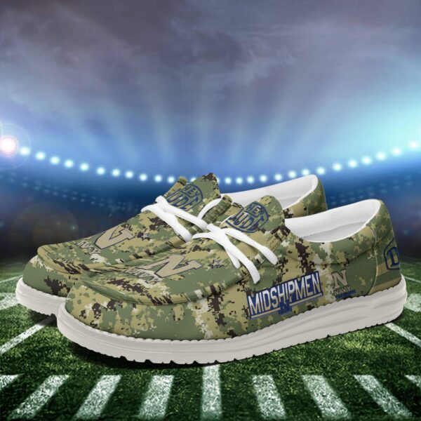 Tubopro Navy Midshipmen Personalized Hey Dude Shoes For Men And Women - Image 3