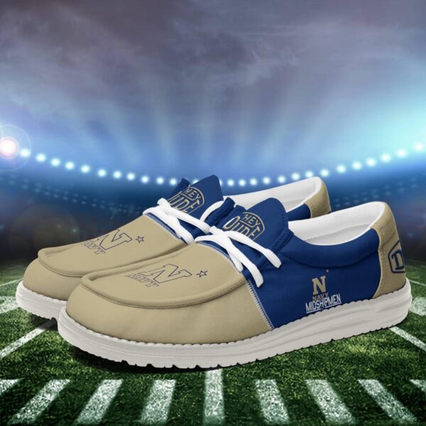 Tubopro Navy Midshipmen Personalized Hey Dude Shoes For Men And Women - Image 4