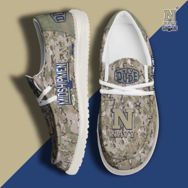 Tubopro Navy Midshipmen Personalized Hey Dude Shoes For Men And Women