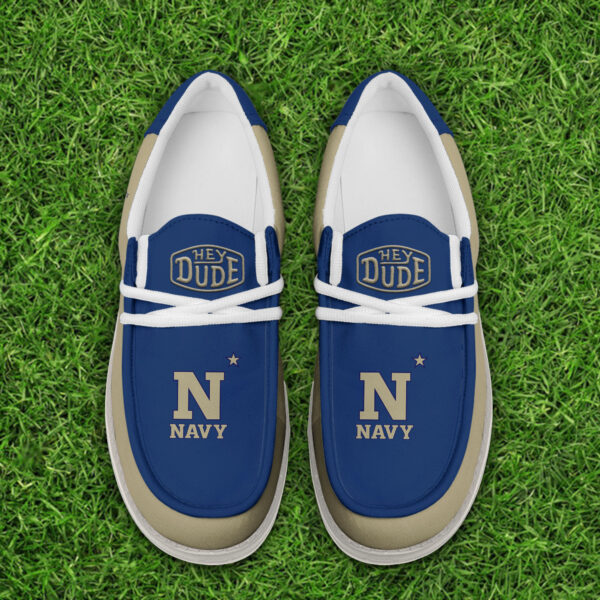 Tubopro Navy Midshipmen Personalized Hey Dude Shoes For Men And Women - Image 4