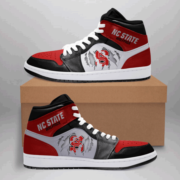 Tubopro NC State Wolfpack AJ1 High Sneakers Shoes For Men And Women