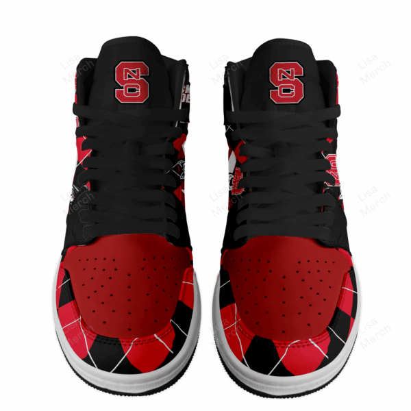 Tubopro NC State Wolfpack AJ1 High Sneakers Shoes For Men And Women - Image 2