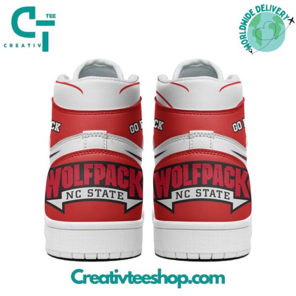 Tubopro NC State Wolfpack AJ1 High Sneakers Shoes For Men And Women - Image 3