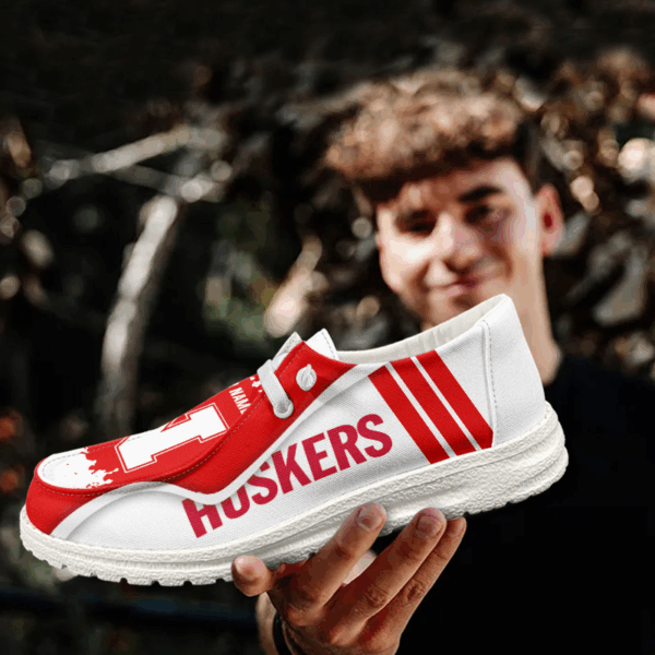 Tubopro Nebraska Cornhuskers Hey Dude Shoes For Men And Women - Image 3