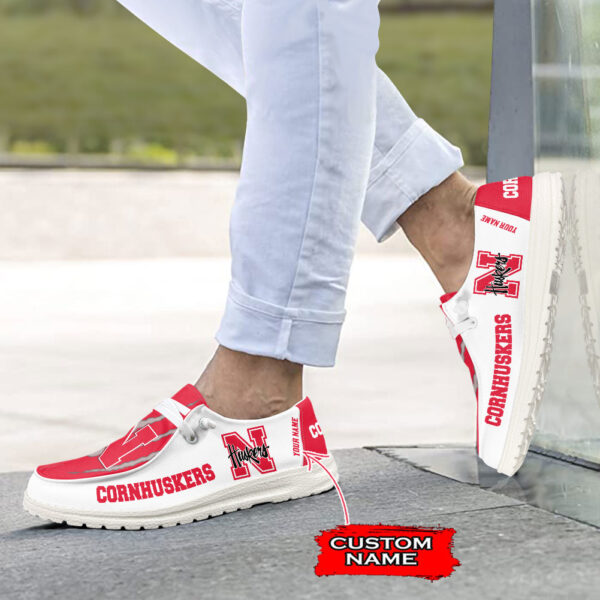 Tubopro Nebraska Cornhuskers Hey Dude Shoes For Men And Women - Image 5