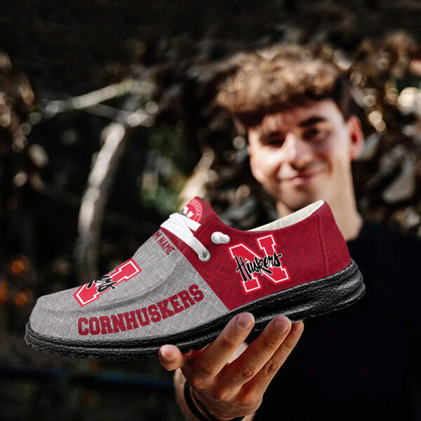 Tubopro Nebraska Cornhuskers Hey Dude Shoes For Men And Women - Image 3