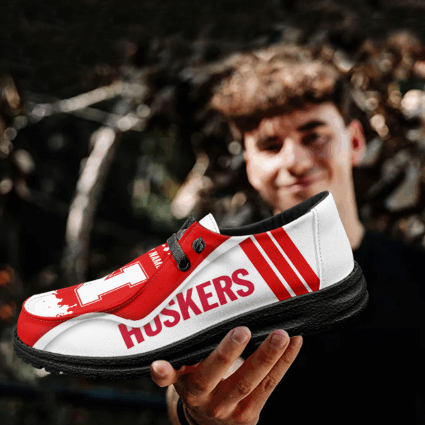 Tubopro Nebraska Cornhuskers Hey Dude Shoes For Men And Women - Image 4