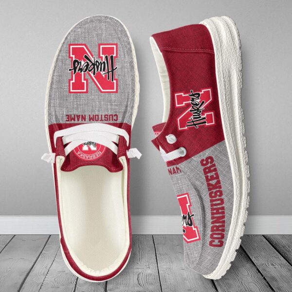 Tubopro Nebraska Cornhuskers Hey Dude Shoes For Men And Women - Image 5