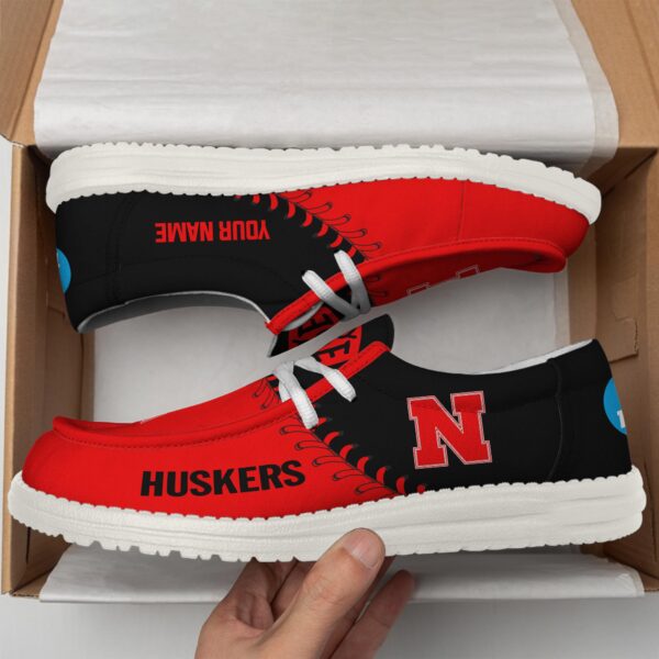 Tubopro Nebraska Cornhuskers Hey Dude Shoes For Men And Women - Image 5