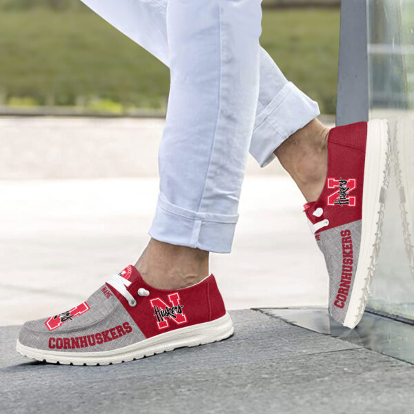 Tubopro Nebraska Cornhuskers Hey Dude Shoes For Men And Women - Image 7