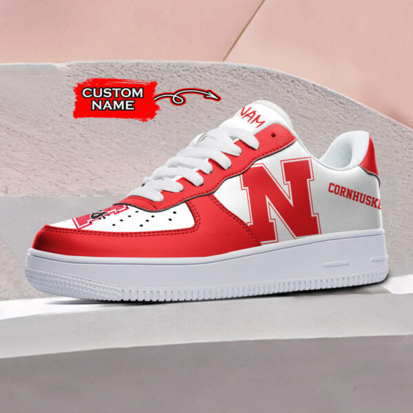Tubopro Nebraska Cornhuskers NCAA Air Low-Top Sneakers Shoes For Men And Women - Image 2