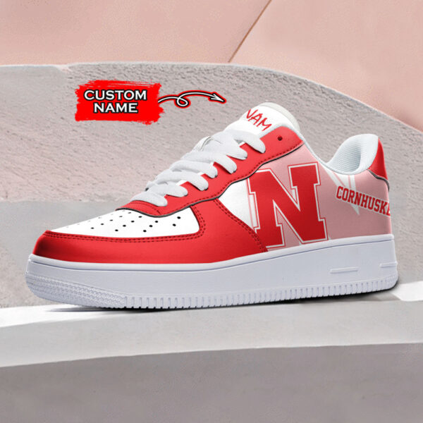 Tubopro Nebraska Cornhuskers NCAA Air Low-Top Sneakers Shoes For Men And Women - Image 2