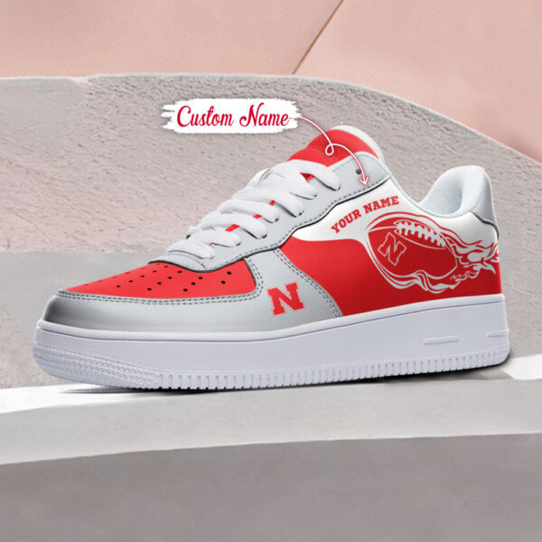 Tubopro Nebraska Cornhuskers NCAA Air Low-Top Sneakers Shoes For Men And Women - Image 3