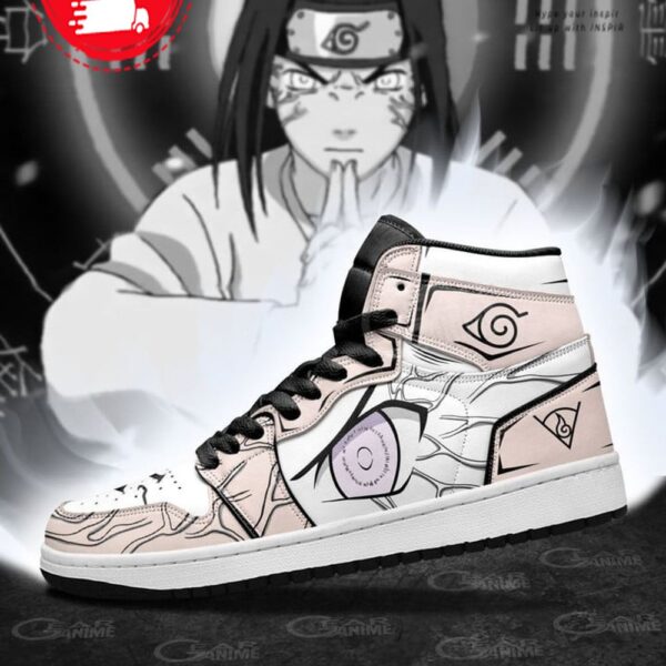 Tubopro Neji Byakugan Eyes AJ1 High Sneakers Shoes For Men And Women - Image 2