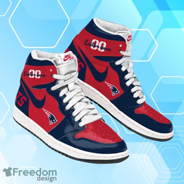 Tubopro New England Patriots AJ1 High Sneakers Shoes For Men And Women - Image 2