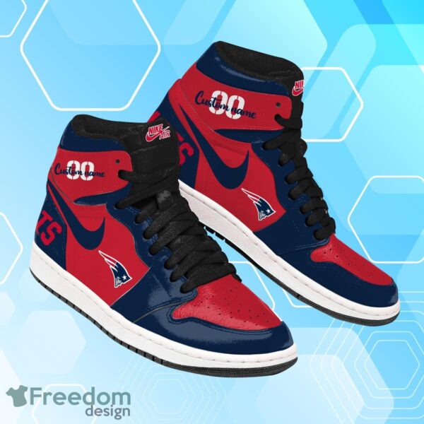 Tubopro New England Patriots AJ1 High Sneakers Shoes For Men And Women - Image 2