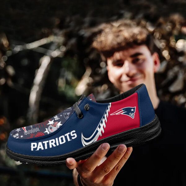 Tubopro New England Patriots Hey Dude Shoes For Men And Women - Image 4