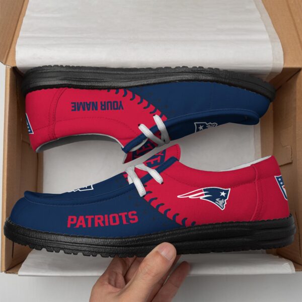 Tubopro New England Patriots Hey Dude Shoes For Men And Women - Image 4