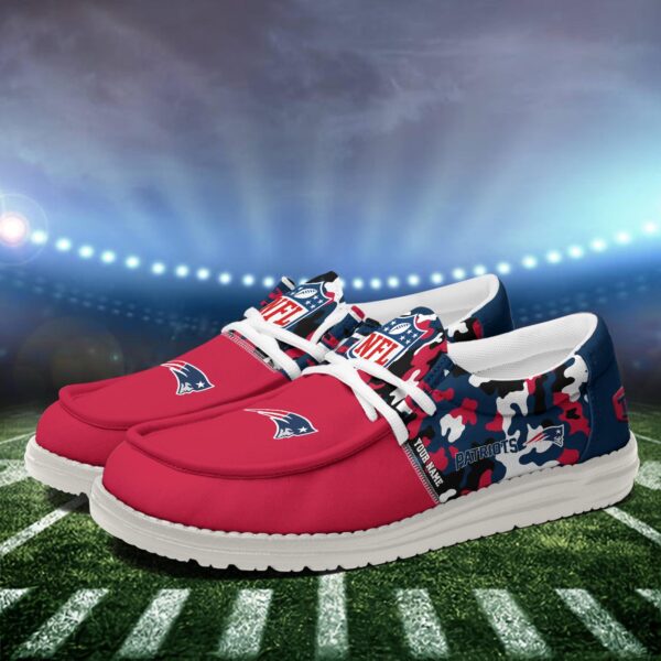 Tubopro New England Patriots Hey Dude Shoes For Men And Women - Image 4