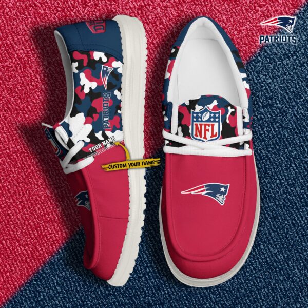 Tubopro New England Patriots Hey Dude Shoes For Men And Women - Image 2