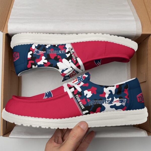 Tubopro New England Patriots Hey Dude Shoes For Men And Women - Image 3