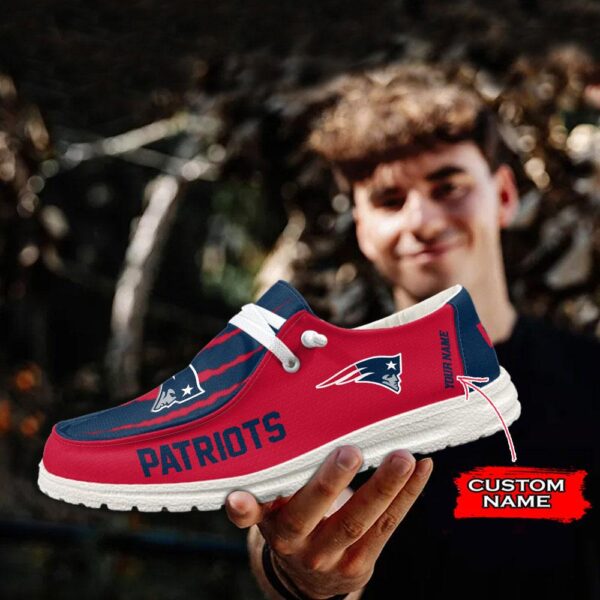 Tubopro New England Patriots Hey Dude Shoes For Men And Women - Image 3