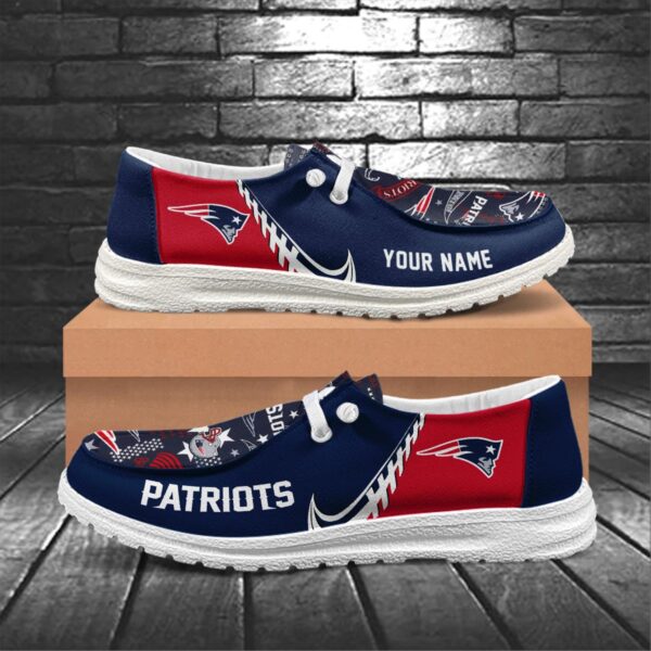 Tubopro New England Patriots Hey Dude Shoes For Men And Women - Image 5