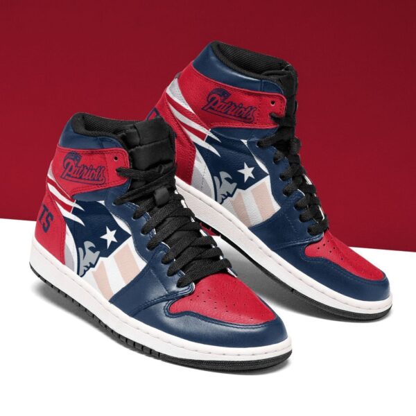 Tubopro New England Patriots NFL AJ1 High Sneakers Shoes For Men And Women