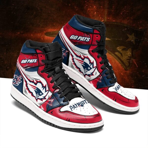 Tubopro New England Patriots NFL AJ1 High Sneakers Shoes For Men And Women